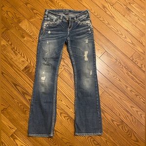 Women’s Silver low cut boot leg jeans